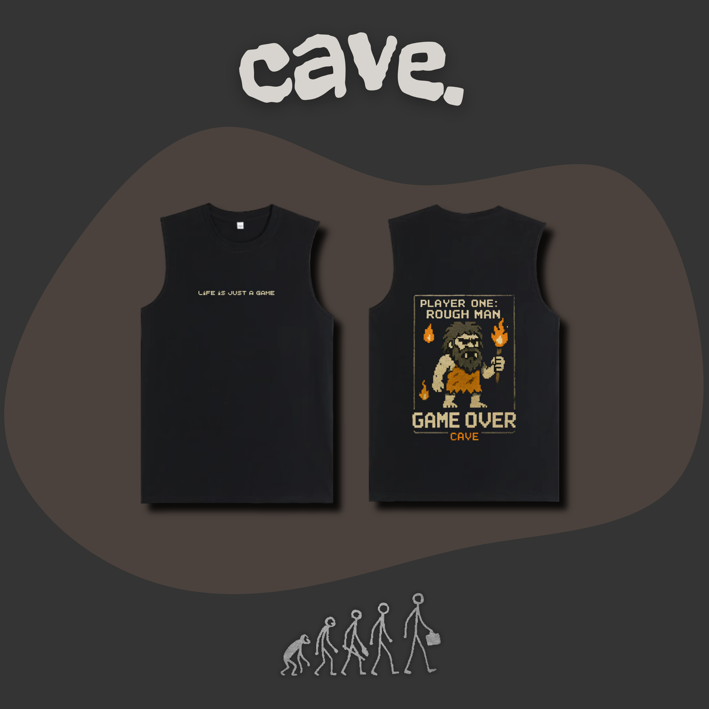 RoughMan Collection | Game Over|Tank Tops