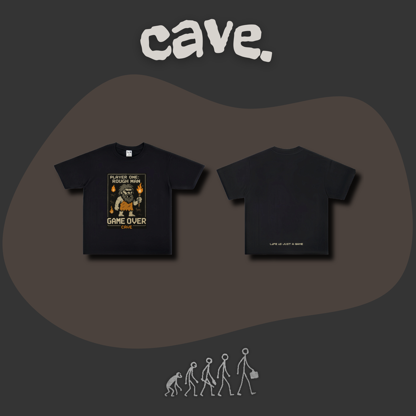 RoughMan Collection | Game Over|T-Shirt