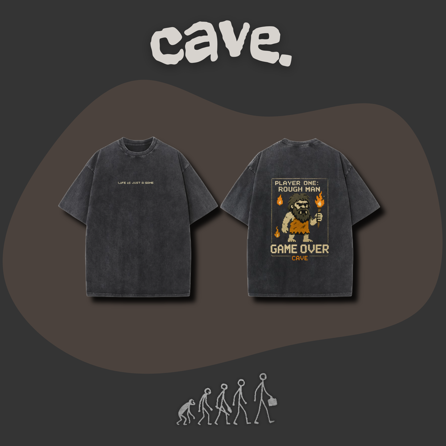 RoughMan Collection | Game Over|T-Shirt