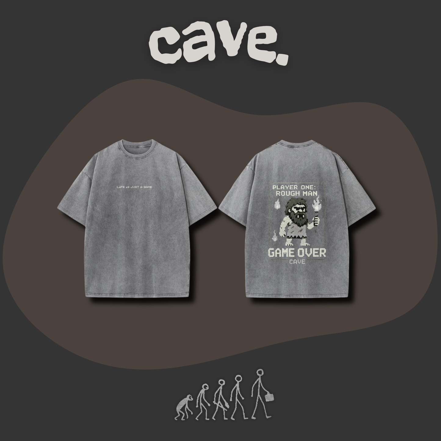 RoughMan Collection | Game Over|T-Shirt