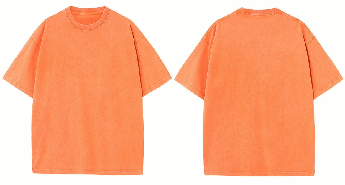 Washed Blank Oversized T-shirt |水洗素T-Shirt