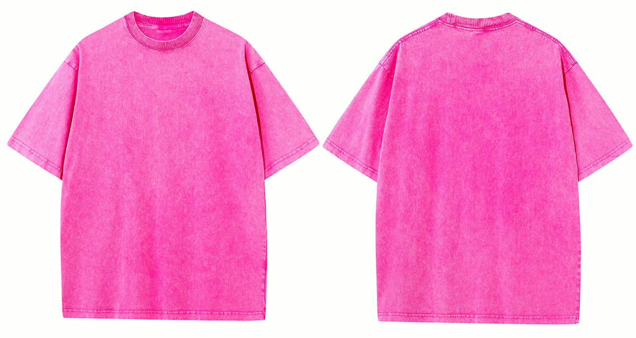 Washed Blank Oversized T-shirt |水洗素T-Shirt