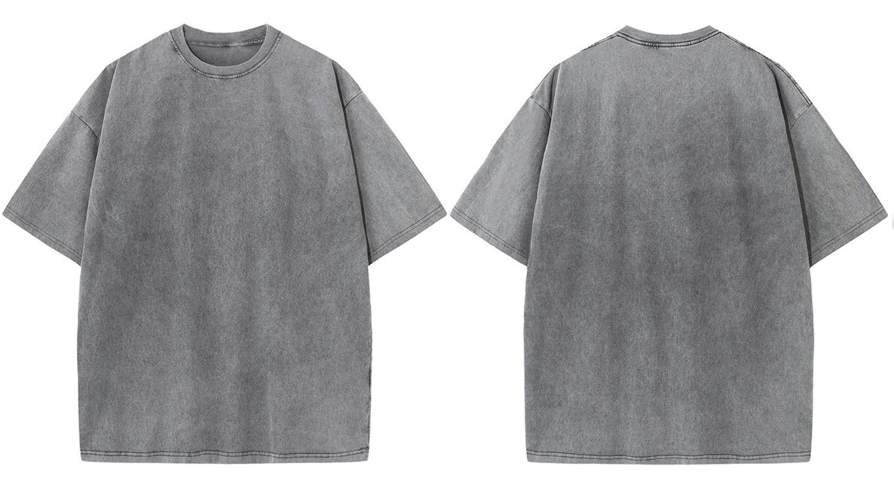 Washed Blank Oversized T-shirt |水洗素T-Shirt