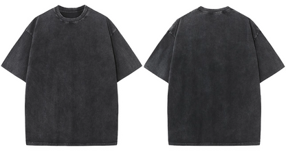 Washed Blank Oversized T-shirt ｜水洗素T-Shirt
