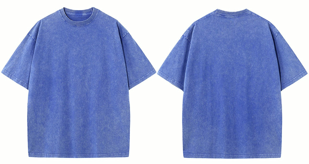 Washed Blank Oversized T-shirt ｜水洗素T-Shirt