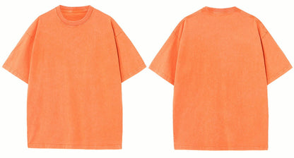 Washed Blank Oversized T-shirt ｜水洗素T-Shirt