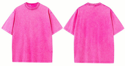 Washed Blank Oversized T-shirt ｜水洗素T-Shirt