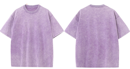 Washed Blank Oversized T-shirt ｜水洗素T-Shirt